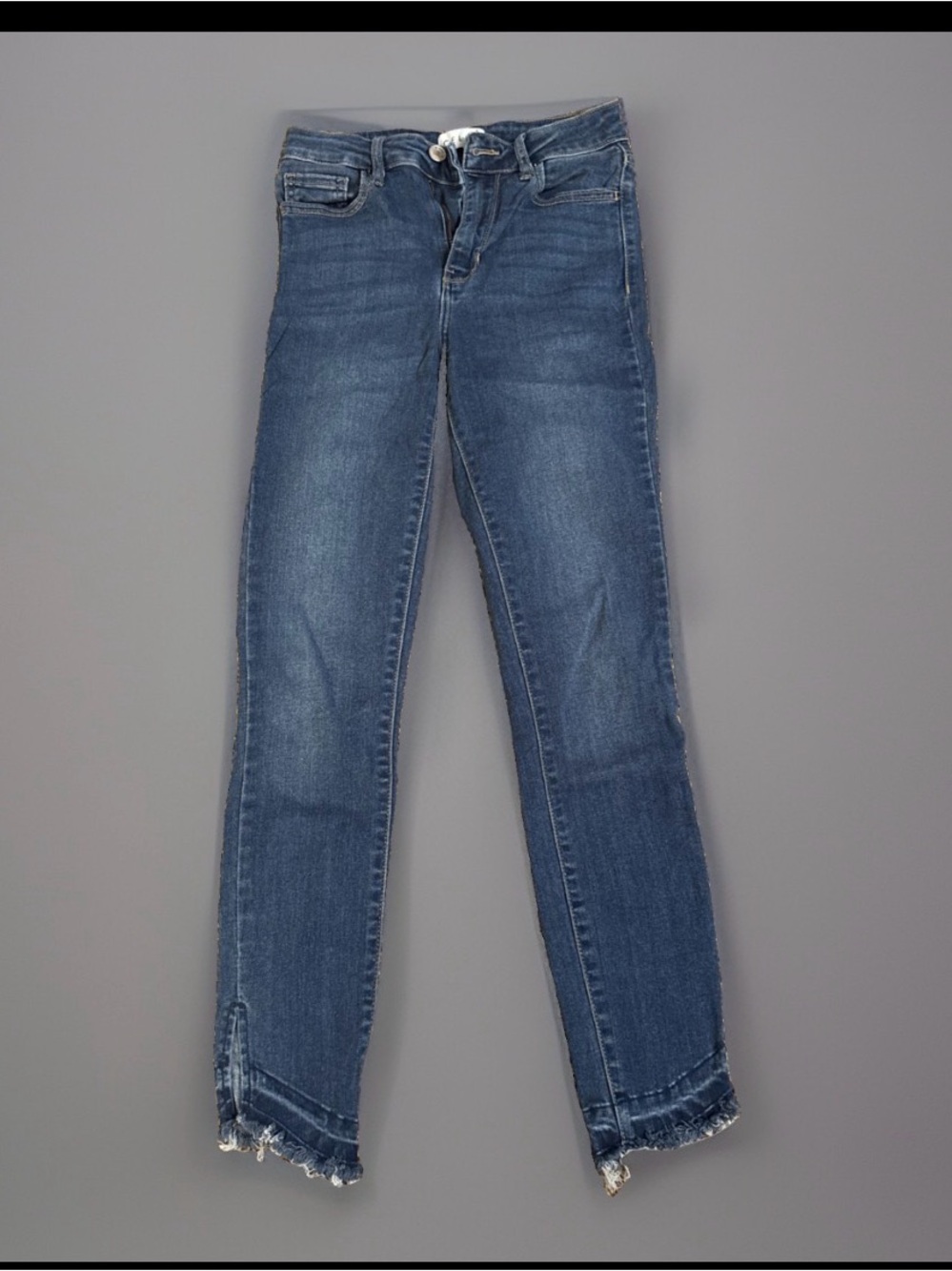 Cello Denim Blue Jeans Womens Size 1 Cut ankle skinny straight